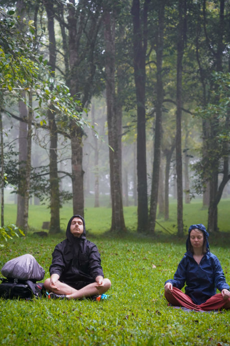 Meditation in Bali auf der Way Changer Reise