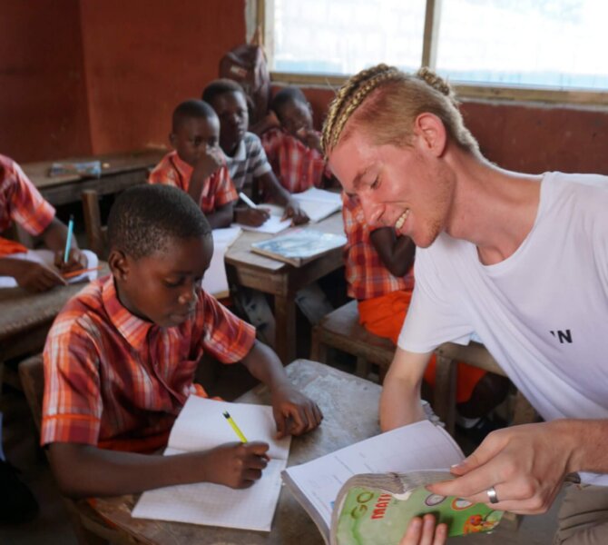 Schulunterricht Ghana
