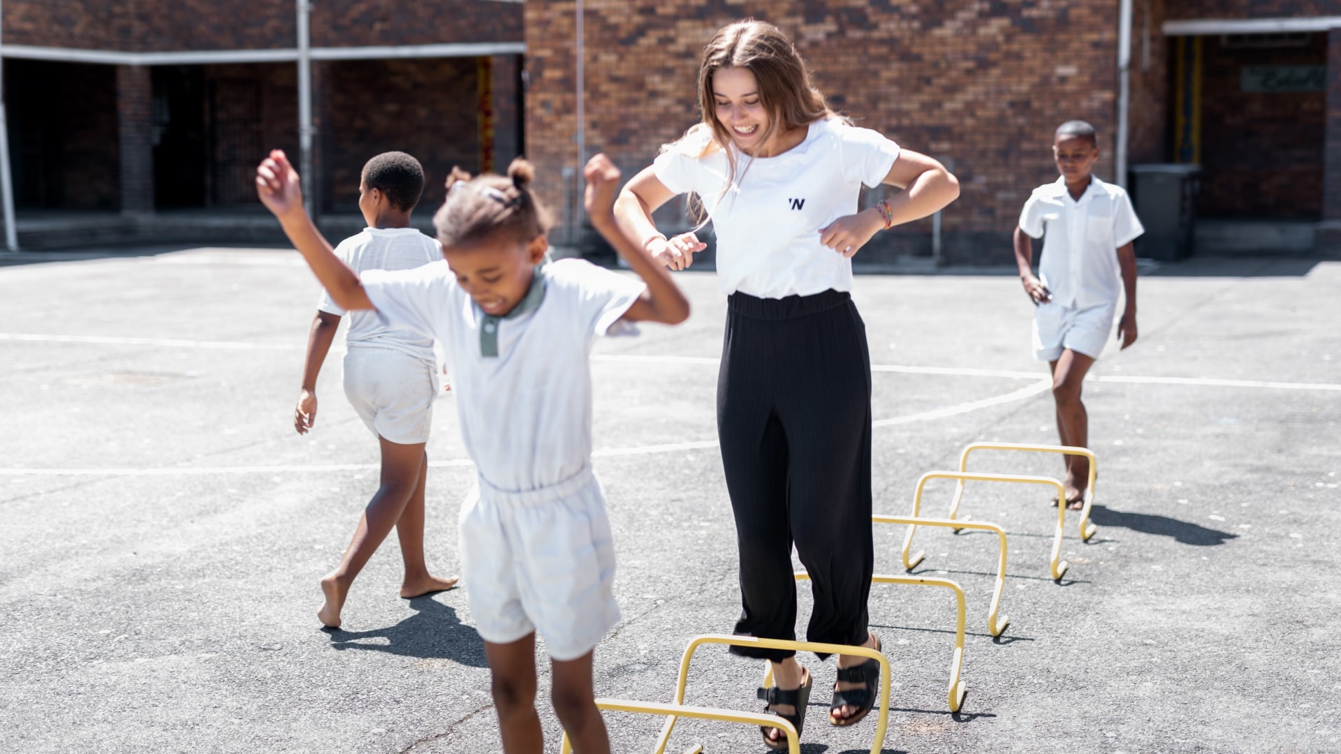 Sportunterricht in Südafrika