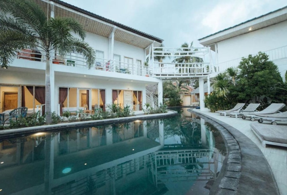 Strandhotel auf Gili Trawangan