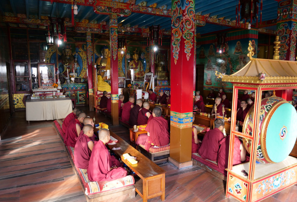 Tag 3-8: Yoga, Meditation & Karma-Arbeit im Kloster