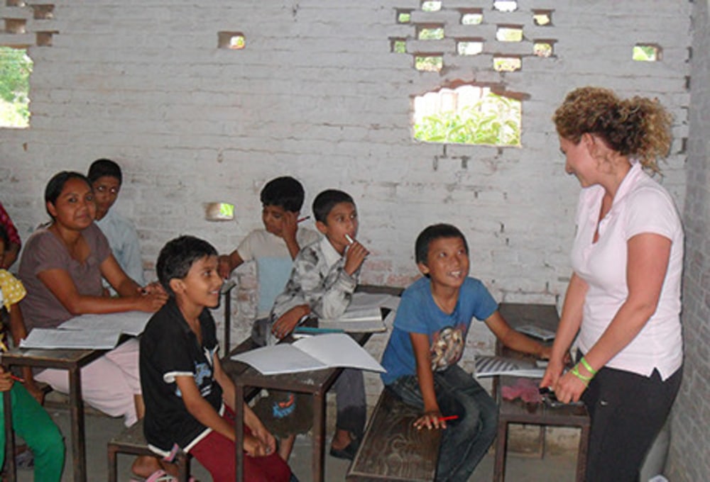 Unterrichten in Nepal