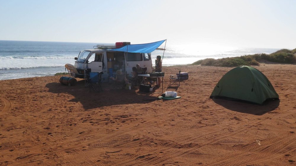 Australien, Work-and-Travel, Strand, Zelten
