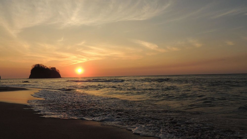 Sonnenuntergang, Freiwilligenarbeit, Costa-Rica