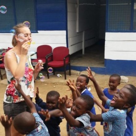 Sozialarbeit-mit-Kindern, Freiwilligenarbeit, Kinder, Ghana