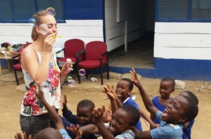 Sozialarbeit-mit-Kindern, Freiwilligenarbeit, Kinder, Ghana