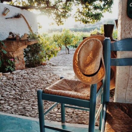 Ein Stuhl in Griechenland