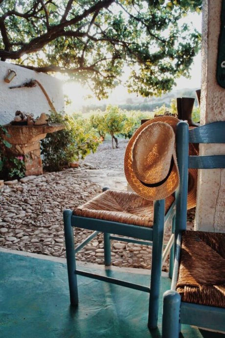 Ein Stuhl in Griechenland