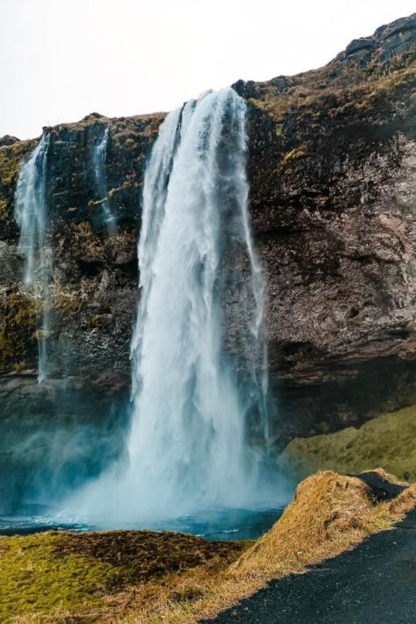 Landschaft, Island, Freiwilligenarbeit, Wasserfall