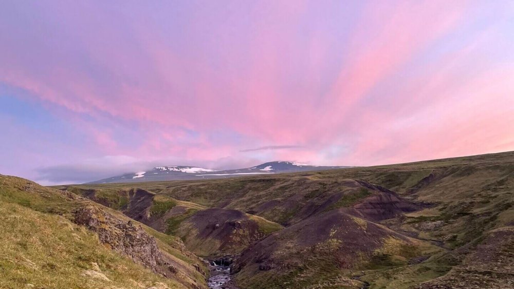 Island-Sonnenuntergang-Natur-und-Klimaschutz