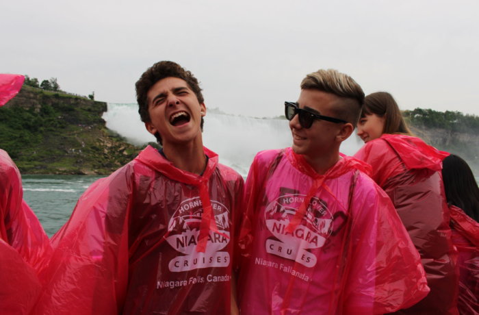 Teilnehmer, kanada, wasserfall