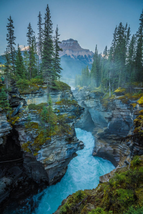 Athabasca River canyon