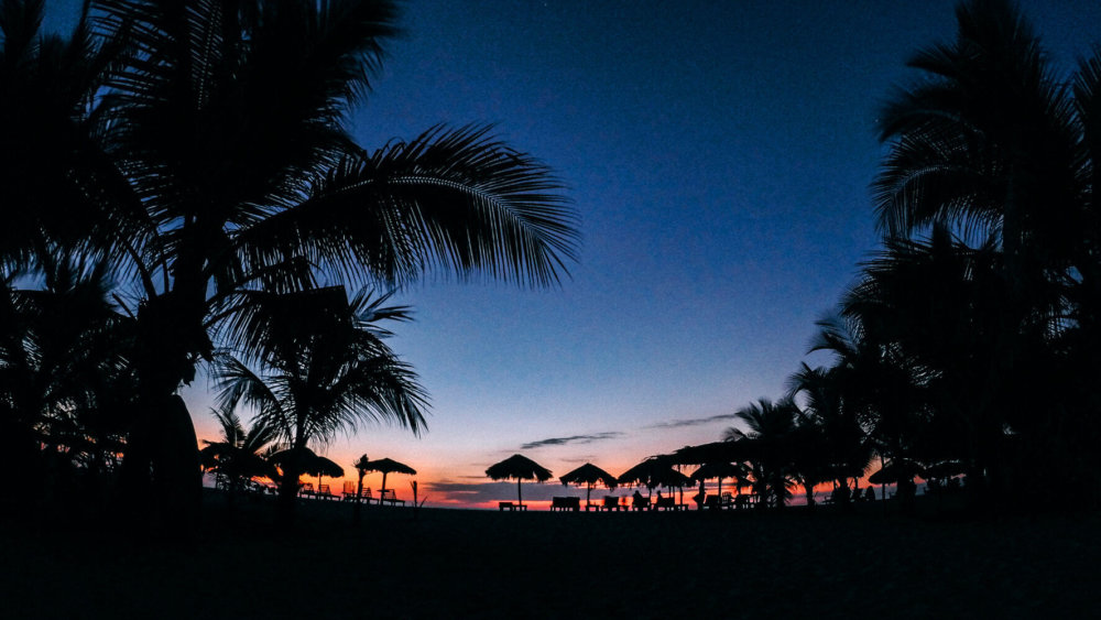 Nacht, mexiko, strand