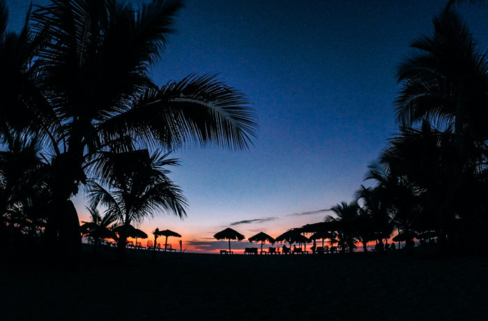Nacht, mexiko, strand
