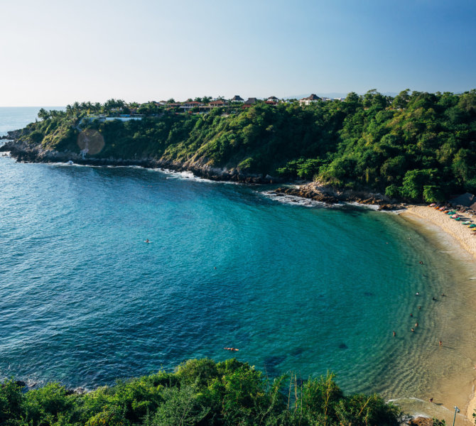 Landschaft, mexiko, meer, strand