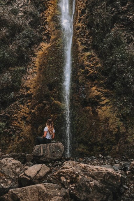 work-and-travel, Neuseeland, landschaft, wasserfall