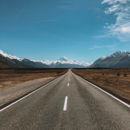 work-and-travel, Neuseeland, landschaft, straße