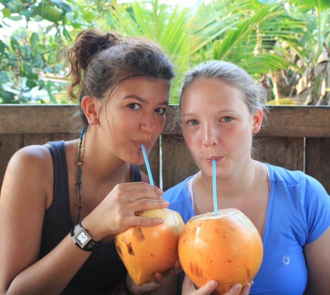 Teilnehmer, Kokosnuss, Peru