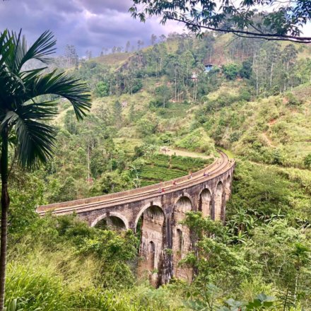 Landschaft, Sri-Lanka, Brücke